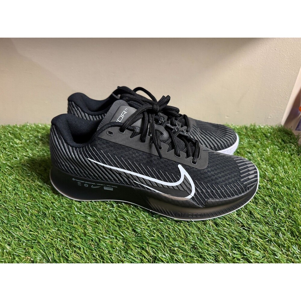 Nike Court Air Zoom Vapor 11 Tennis Shoes Women 10 Men 8.5 Black DV2015-001 NEW